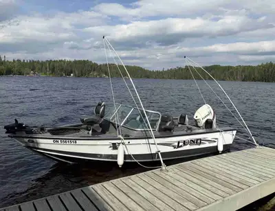 2017 Lund 1975 Pro V Fishing Boat with a 150 Evinrude ETEC Engine and Shorelander Trailer!! This boa...