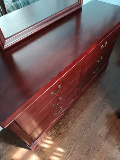 LYLA Cherry 6 Drawer Dresser  and Mirror from the Brick, View more
