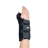 Ossur Form Fit Wrist Brace with Thumb Spica, Right Hand, Black,