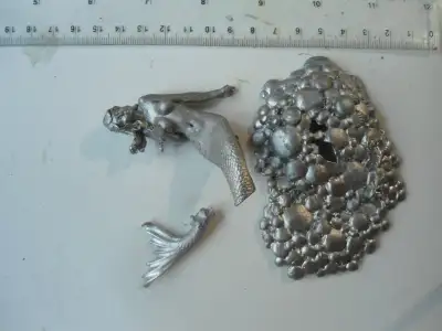 Mermaid metal figure 85mm scale, View more