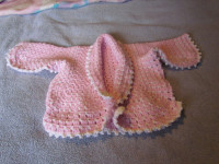 Beautiful crochet girls' sweater for 4-5 years old