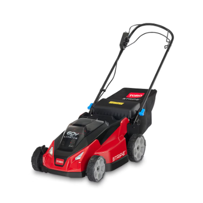 Toro 60V Max 21-Inch Stripe Battery Self Propelled Lawn Mower with 6.0 Ah Lithium Battery and Charge...