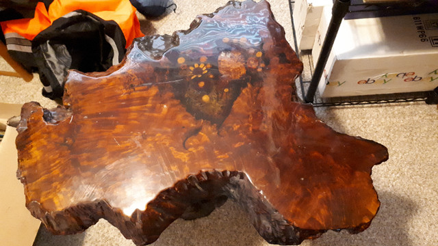 Burl Coffee and End Table Set in Coffee Tables in Penticton - Image 4