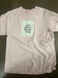 Anti social social club pink t shirt