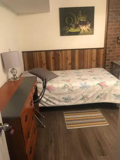 Room for rent in a shared basement Available Now $770 not furnished $800 furnished Internet included...
