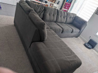 Large sectional grey 