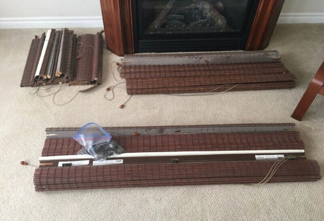 Update: Hunter Douglas Bamboo Blinds/Shades Brown in Window Treatments in Kitchener / Waterloo
