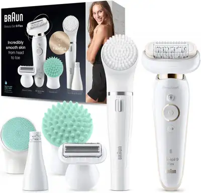 Braun Silk-epil 9 Flex  Beauty Set - Epilator Flexible Head NEW, View more