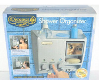 The Dispenser Shower Organizer Deluxe Satin Nickel Finish Mirror