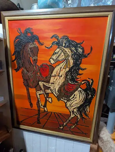 Mid Century "Carousel" Wall Art by Lee Burr, View more