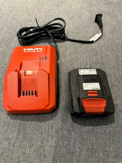 Hilti 12V battery and charger , View more