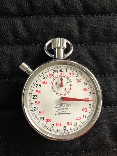 Chronomètre stopwatch Stadion Swiss 7j, View more