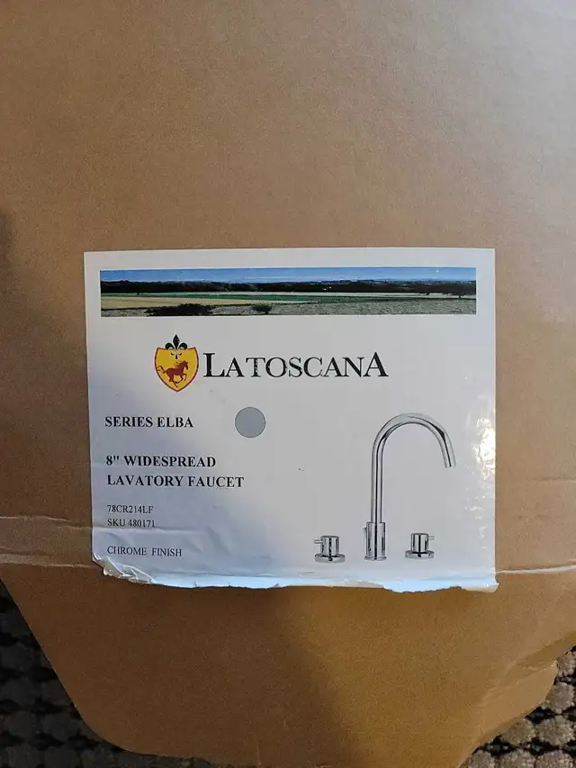 La Toscana Elba 8" Lavatory Faucet in Plumbing, Sinks, Toilets & Showers in Calgary - Image 5