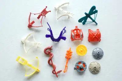 FOR SALE: Vintage Mattel MOTU Spikor Sy-Klone Skeletor Leech Snake Crossbow Armor DESCRIPTION: 1. Le...