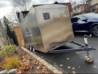 Custom Stainless steel RARE food concession trailer 16’ Foot