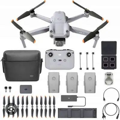 dji mavic air 2s fly more combo, special drone backpack with customizable storage, landing pad, land...