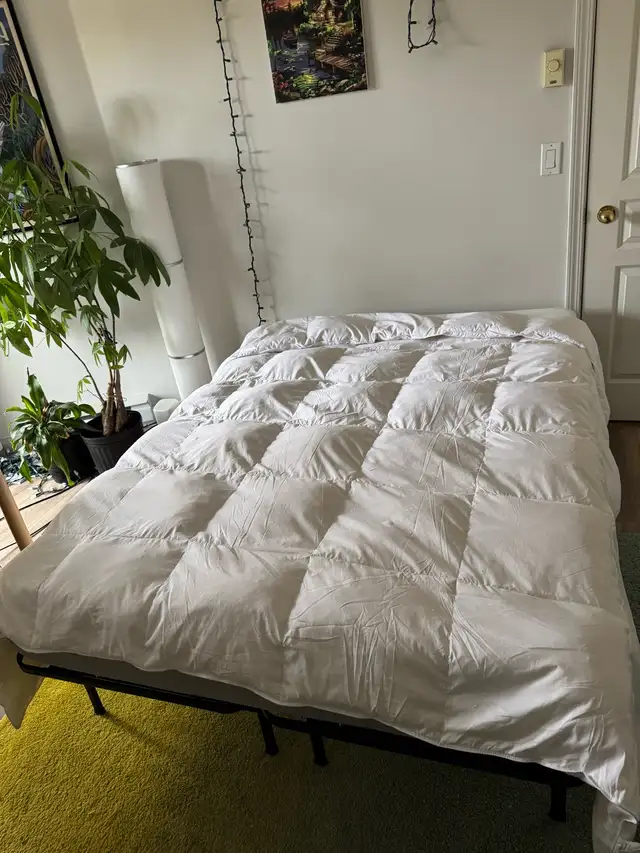 Full Mattress, Bedstand & Duvet $500. Memory Foam JYSK in Beds & Mattresses in Burnaby/New Westminster - Image 3