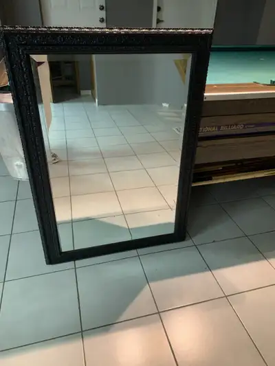 Large Mirror with Decorative Frame, View more