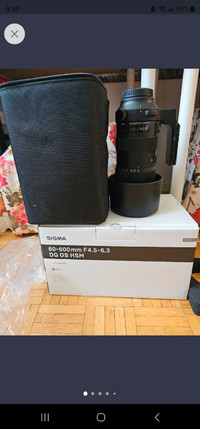 Sigma 60-600mm f/4.5-6.3 DG OS HSM Sports Lens canon version