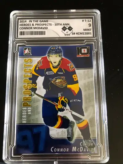 Connor Mcdavid 2014 OHL special insert rookie card graded mint, View more
