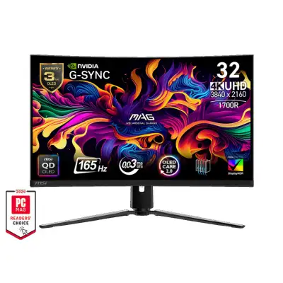 MSI MAG 32-inch 4K UHD QD-OLED Curved Monitor, View more