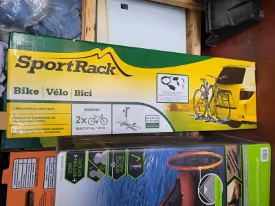 NEW SportRack 2 x Bike Platform Hitch Rack. Bike Lock & Hitch Lock Included Still Sealed in Box, Nev...