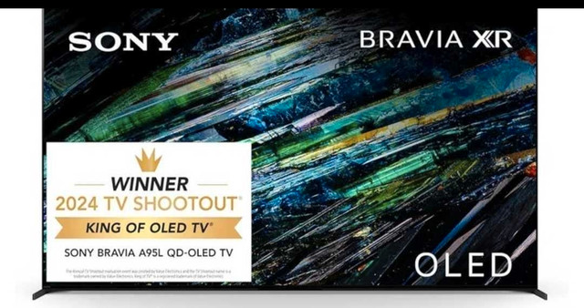 Sony 65 A95L BRAVIA XR QD-OLED 4K HDR Google TV in TVs in Mississauga / Peel Region