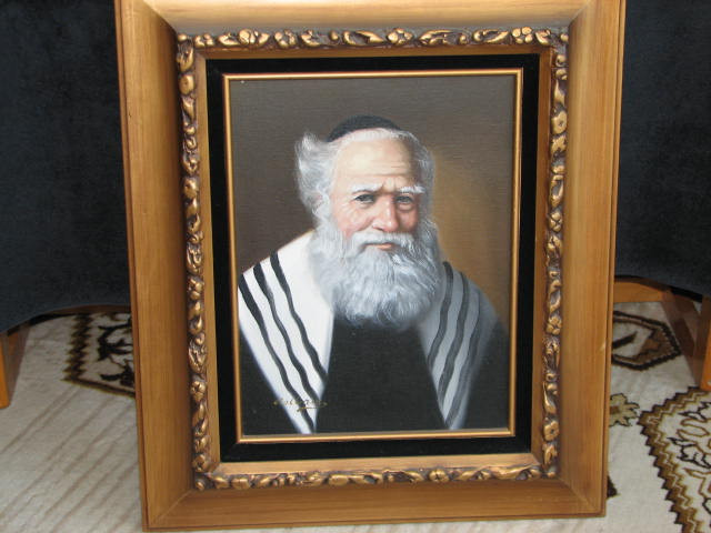 Three Original Rabbi Paintings from David Pelbam in Arts & Collectibles in Stratford - Image 3