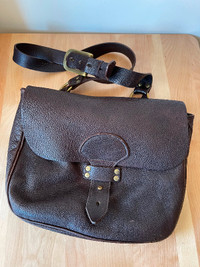 JM Davidson Leather Shoulder Bag Made in London England Excellen