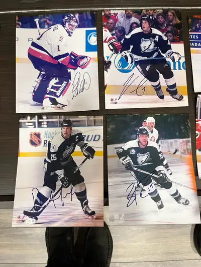 autographed hockey pictures , View more