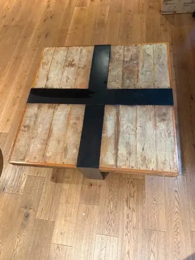 Coffee table solid wood large and heavy, View more