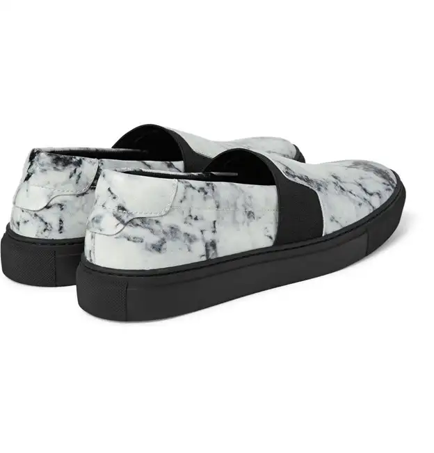 Great Condition Balenciaga Marble Leather Sneakers Shoes Men in Men's Shoes in City of Toronto - Image 3
