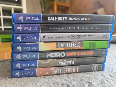 Bundle of 7 PS4 Video Games, View more