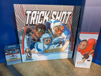 Trick Shot Board Game - Hockey - Rare Kickstarter w/Rink playmat