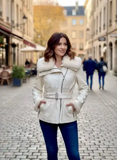 Rudsak  Charlyne Winter White Leather Jacket, View more