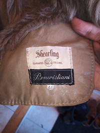 Shearling Full Length Coat. Beautiful Craftsmanship. Size 44.