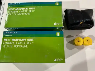 Three 26 x 2.5 inch Bike Tubes, View more