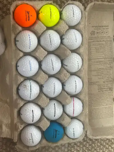 Srixon assorted golfballs (18 balls), View more