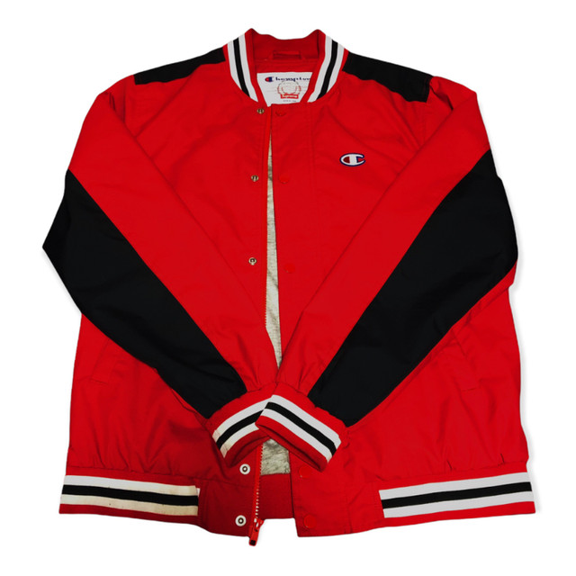 Supreme/Champion Warm-Up Jacket SS14 (Red/Black) in Men's in City of Toronto