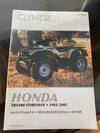 Brand new Honda foreman Maintenance, Troubleshooting Repair book