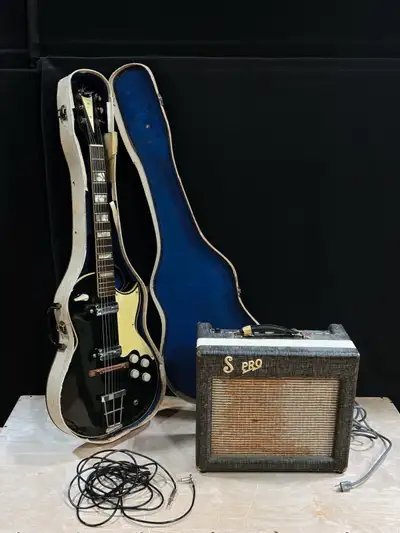 Looking to sell A rare 1960s Chicago Kay Electric Guitar , 1960s amp, paperwork, case, and accessori...