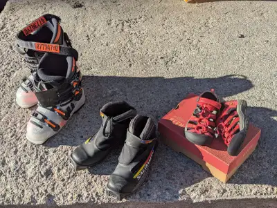 Kids ski boots downhill / cross country and sandals, View more
