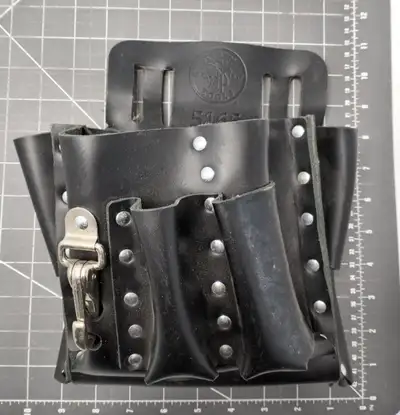 KLEIN TOOLS 5165 Black Leather Tool Pouch, View more