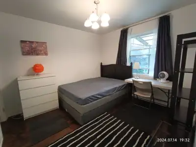 New bed set, furniture, and appliances. Nice room on the second floor Completely furnished, With a b...
