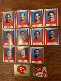 1988 Kansas City Chiefs Panini NFL sticker team set