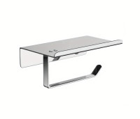 Brand new wall mounted chrome finish SS tissue holder with tray