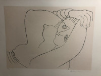 Pablo Picasso Lithograph "Femme Couchee" + Paintings