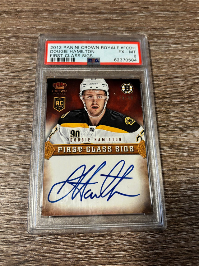 Dougie Hamilton Rookie Boston Bruins Autograph Graded 6 By PSA in Hockey in Guelph