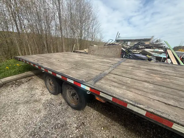 8.5’x 22’ TRAILER FlatBed! ONLY $4,699 Tandem 4 Heavy Equipment ...