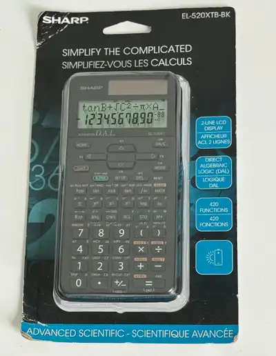 Sharp EL-520XT Scientific Calculator - 420 Functions - Like New, View more